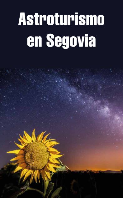Portada del folleto de astroturismo en la provincia de Segovia